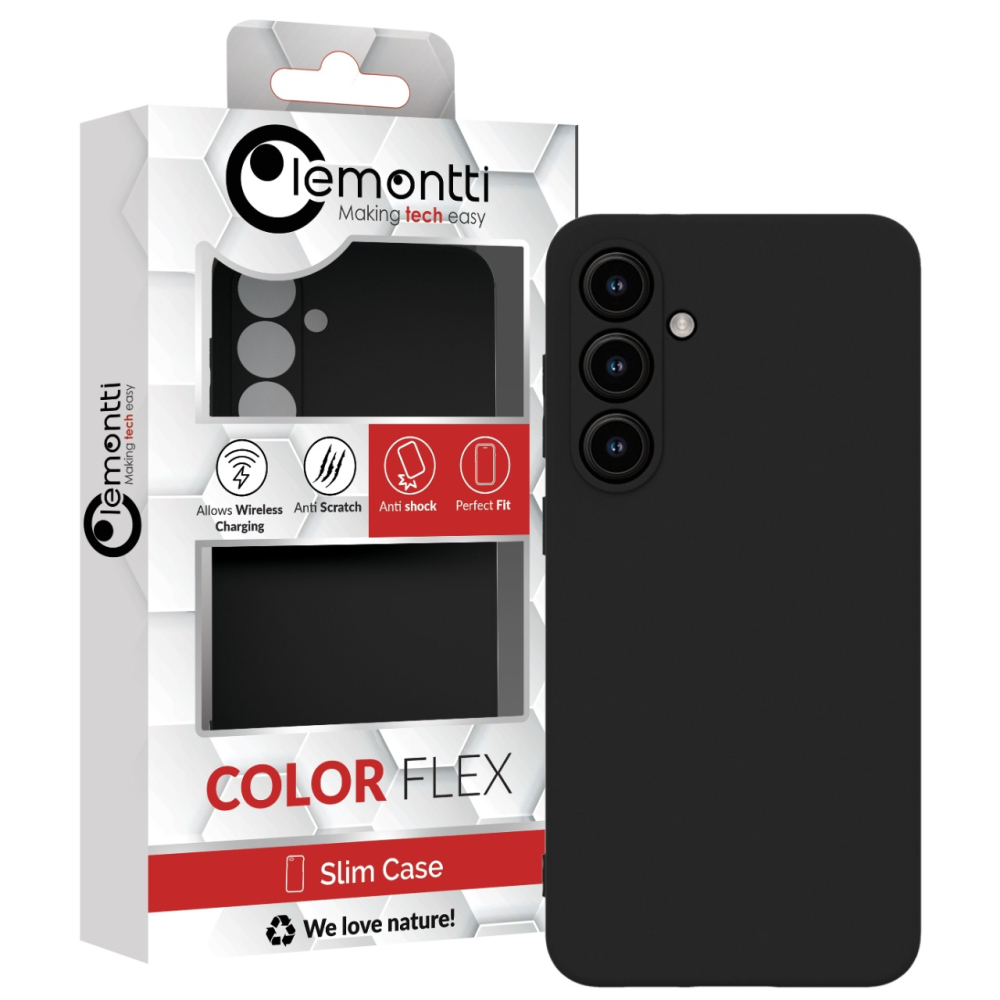 Lemontti Husa Silicon Soft Slim Samsung Galaxy S24 FE Negru [5]