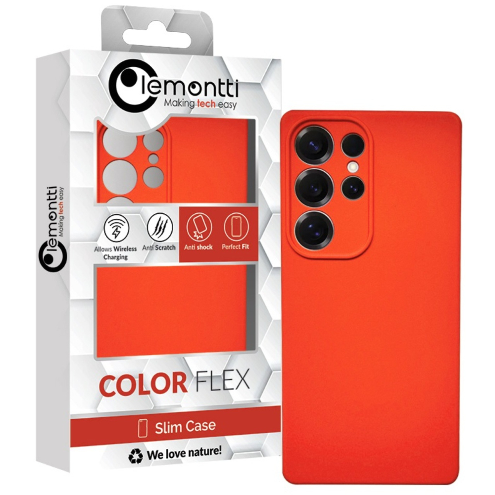 Lemontti Husa Silicon Soft Slim Samsung Galaxy S25 Ultra Portocaliu [3]