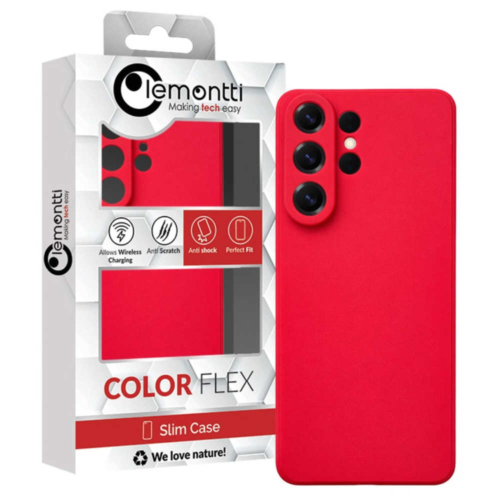 Lemontti Husa Silicon Soft Slim Samsung Galaxy S26 Ultra Rosu [4]