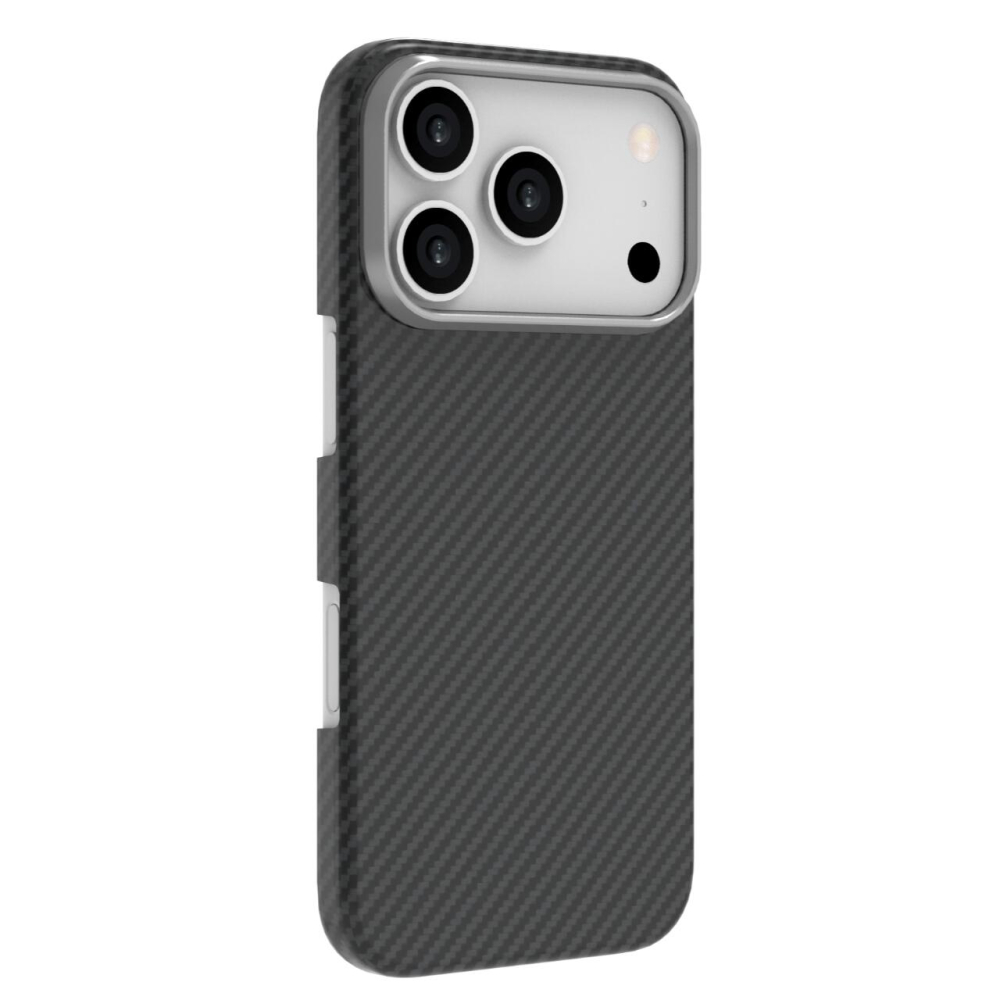 Lemontti Husa Slim Aramid/Kevlar Magsafe 600D iPhone 17 Pro Max Negru [2]