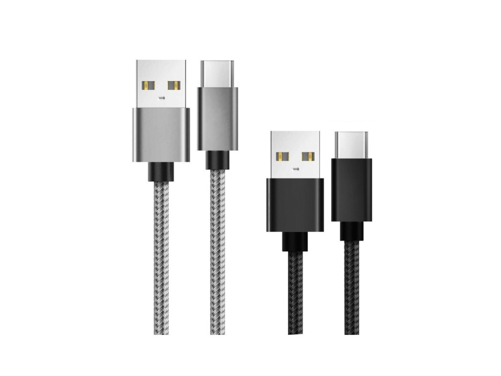 Lemontti Set Cabluri Bending Aluminum USB-A la Type-C 0.5m + 1m [1]