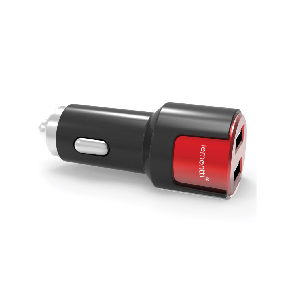 Lemontti Set Incarcator Auto Fast Charge 3.1A 2 porturi USB-A QC 3.0 + USB-A si cablu Type-C 1m [3]