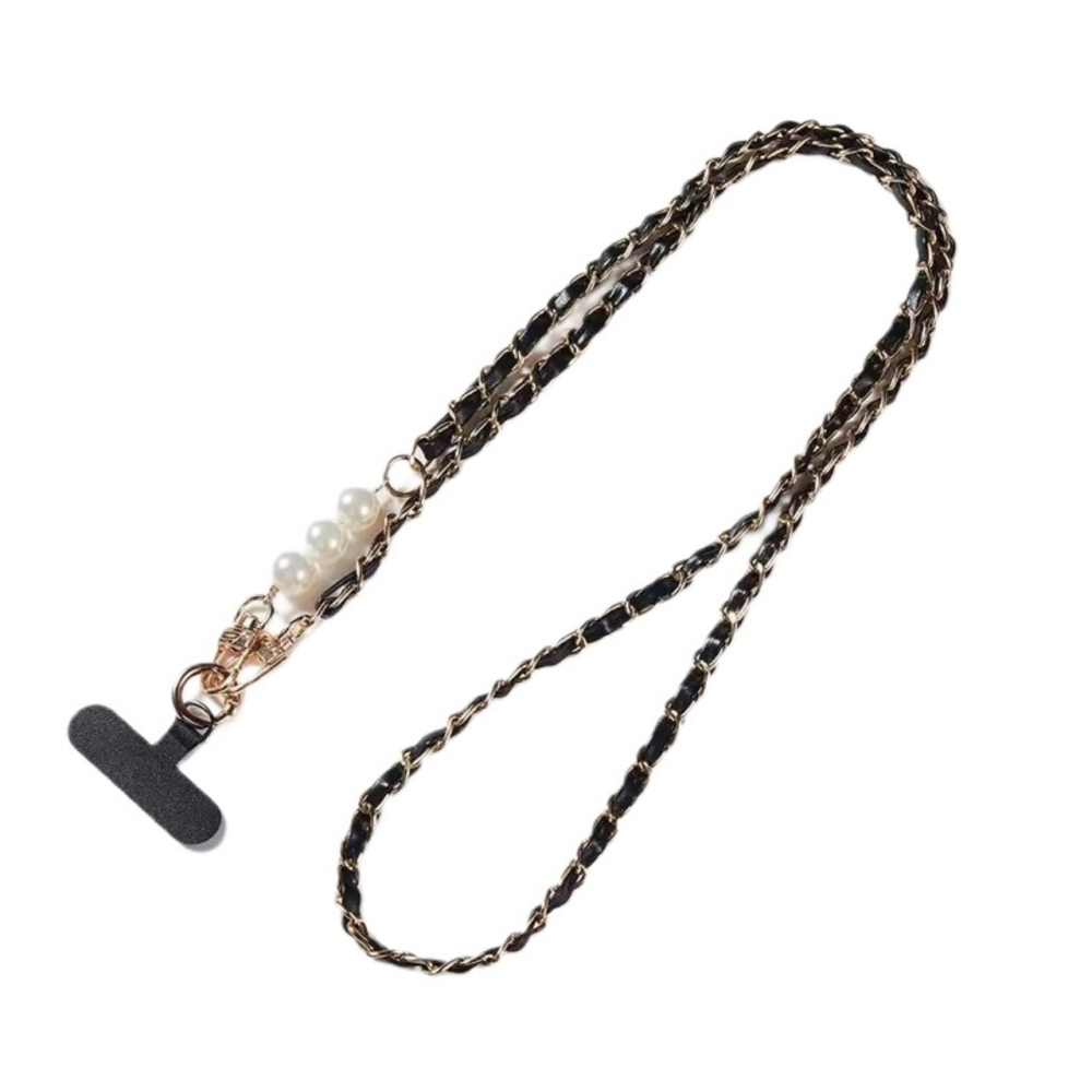 Lemontti Snur telefon cu perle, 120cm, Negru [9]