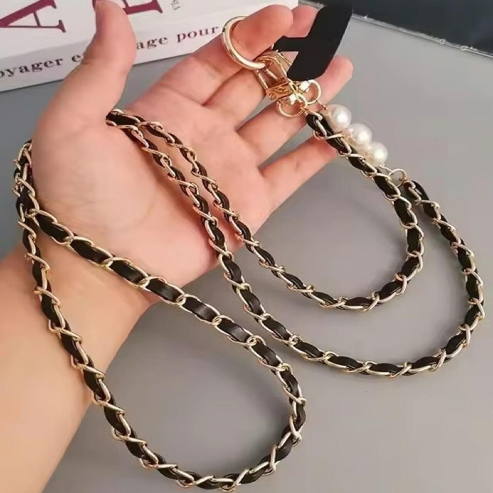 Lemontti Snur telefon cu perle, 120cm, Negru [8]