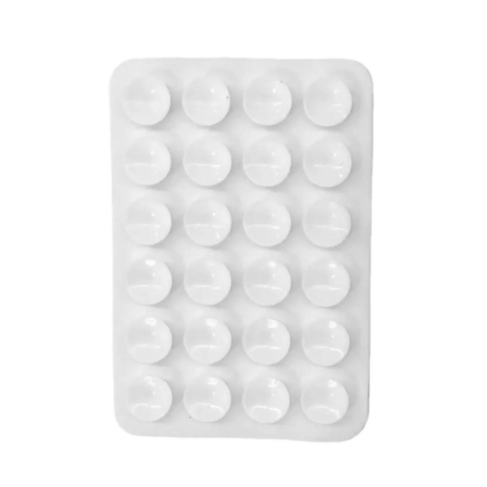 Lemontti Suport Silicon cu ventuze pentru telefon Alb [2]