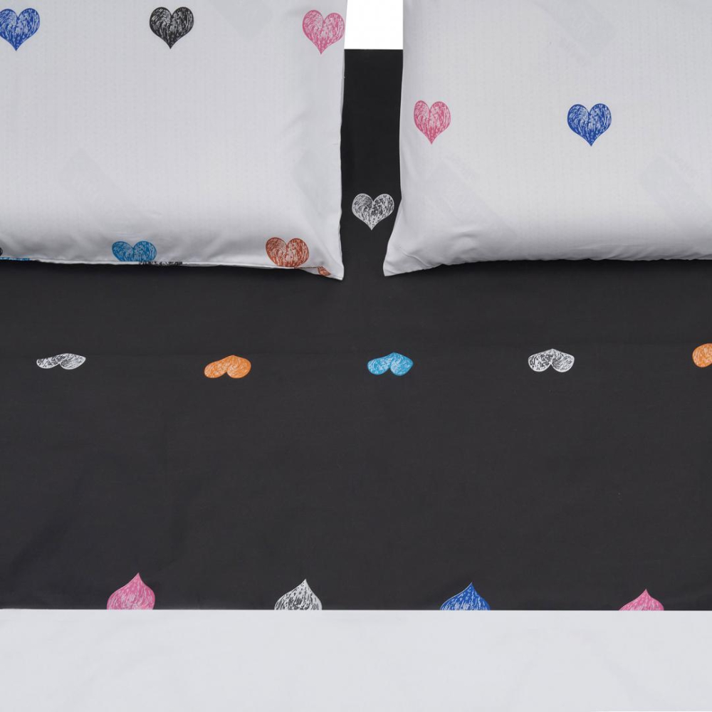 Lenjerie de pat ks microfibra hearts [2]