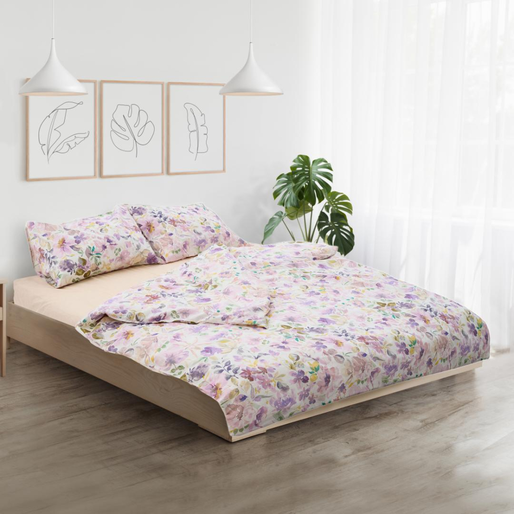 Lenjerie dubla 100% bumbac,4 piese, alma [4]