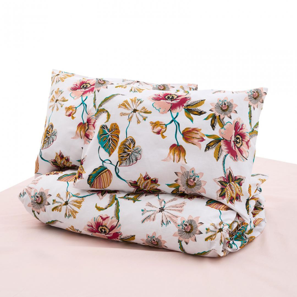 Lenjerie dubla 100% bumbac,4 piese, aziz [5]