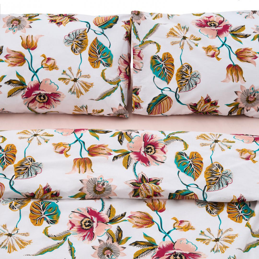 Lenjerie dubla 100% bumbac,4 piese, aziz [2]