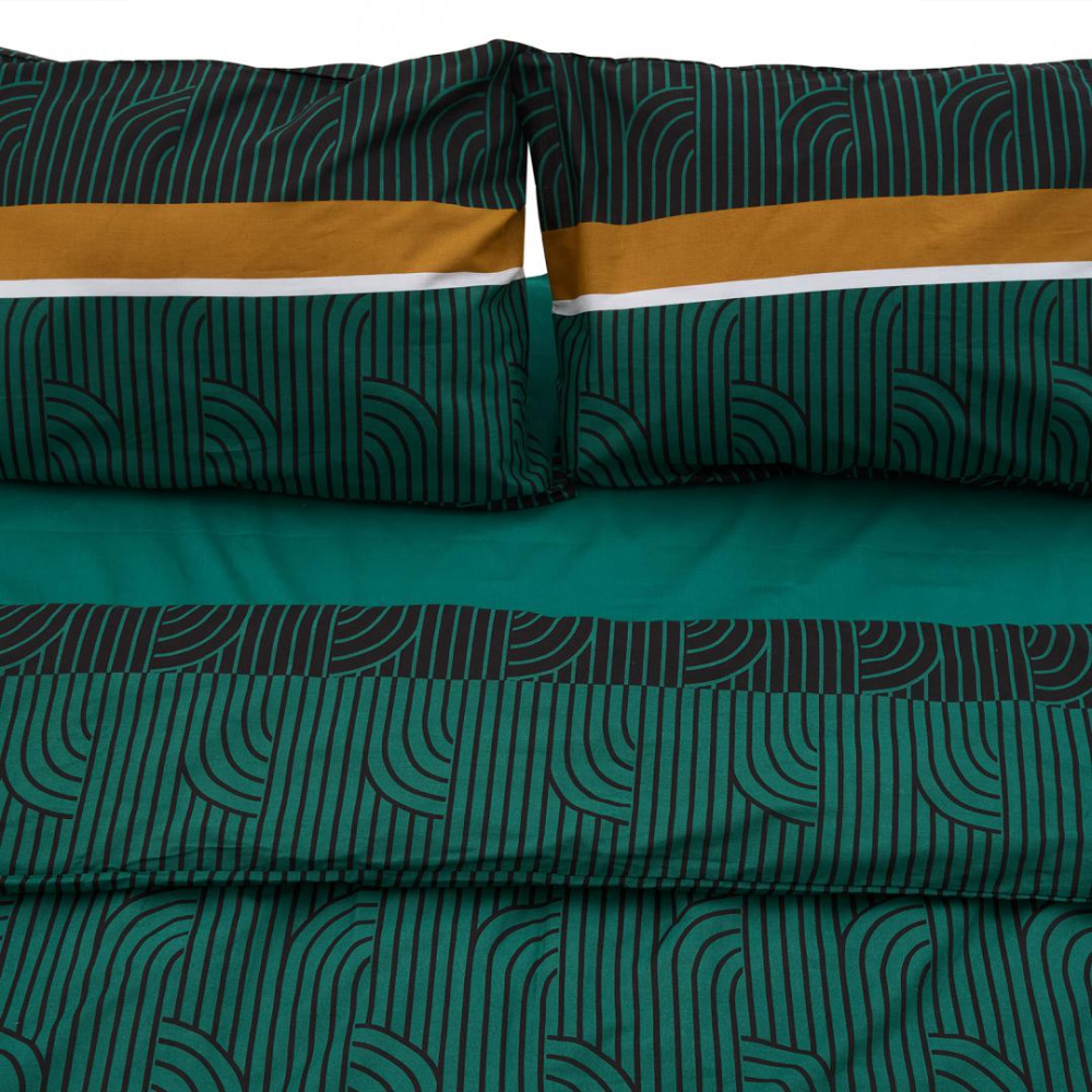 Lenjerie dubla 100% bumbac,4 piese, deco [4]