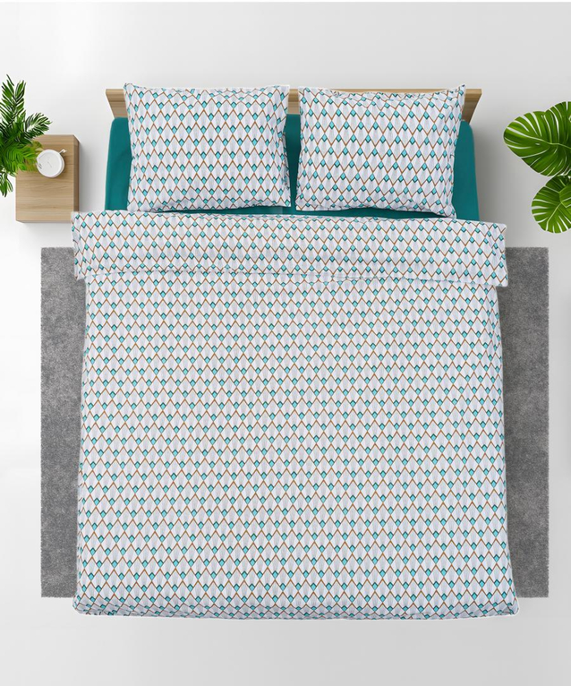 Lenjerie dubla bbc 4 piese, 132tc -rubin [2]