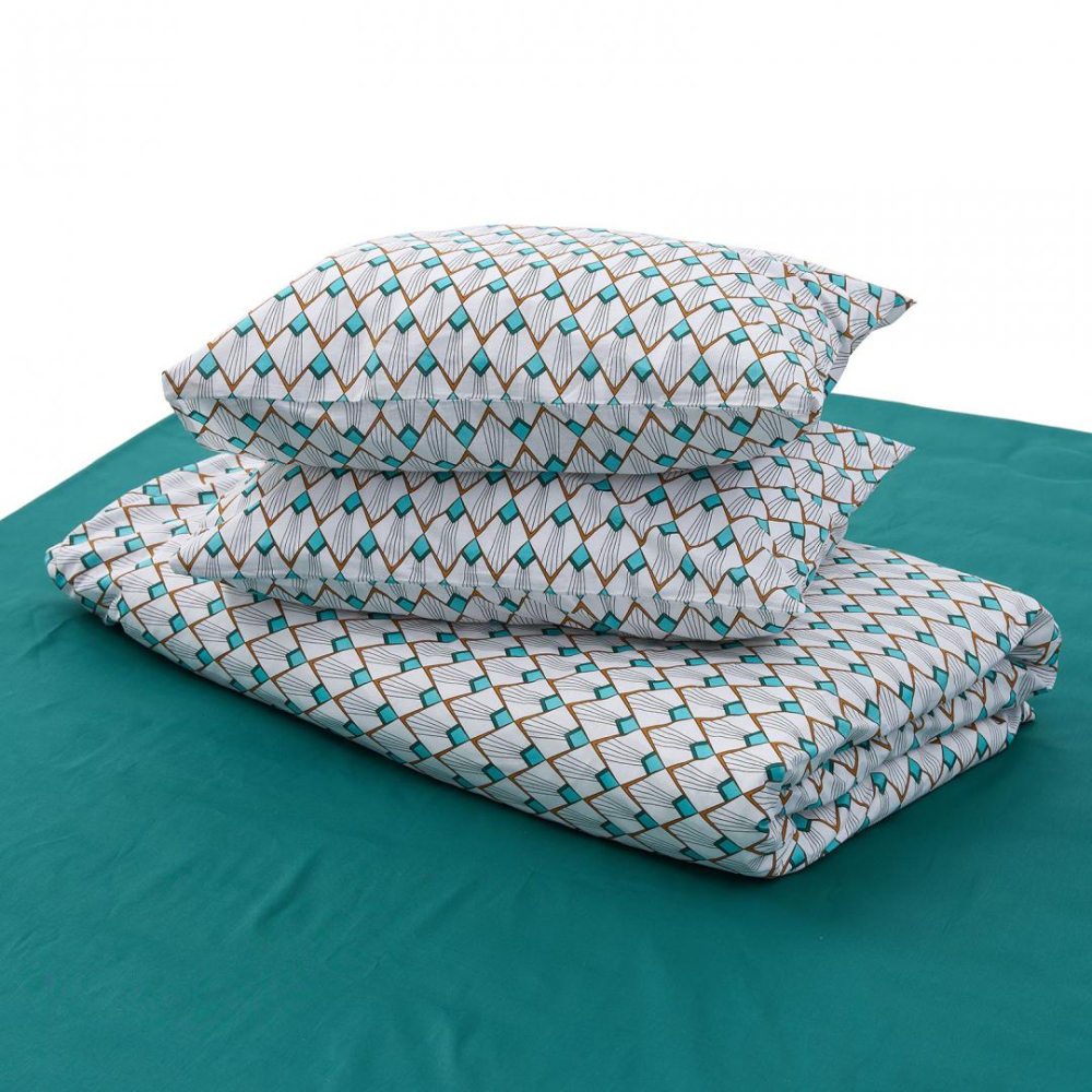 Lenjerie dubla bbc 4 piese, 132tc -rubin [4]