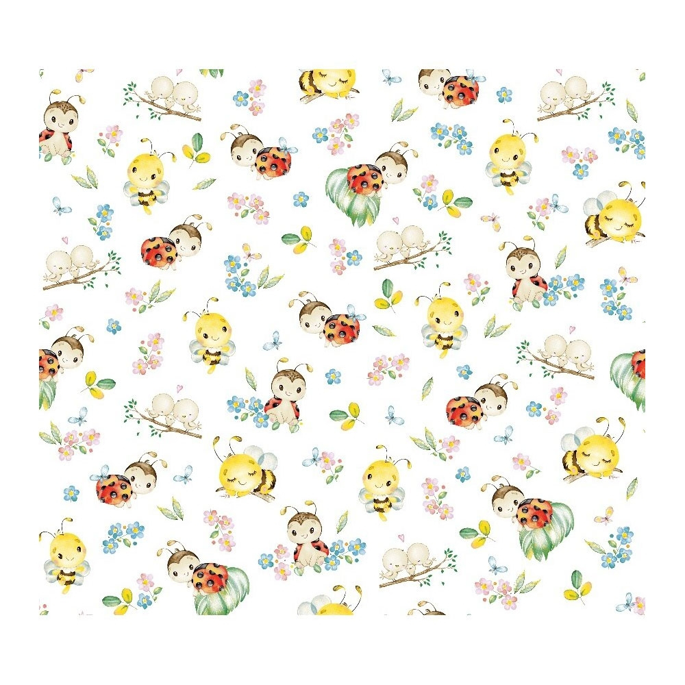 Lenjerie patut Hubners Buburuza 5 piese alb [2]