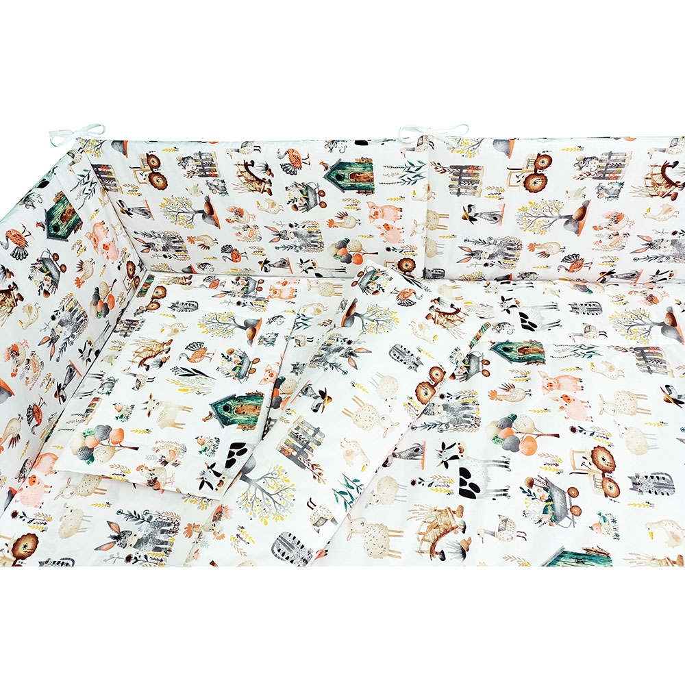 Lenjerie patut Hubners Fermier 5 piese alb [2]