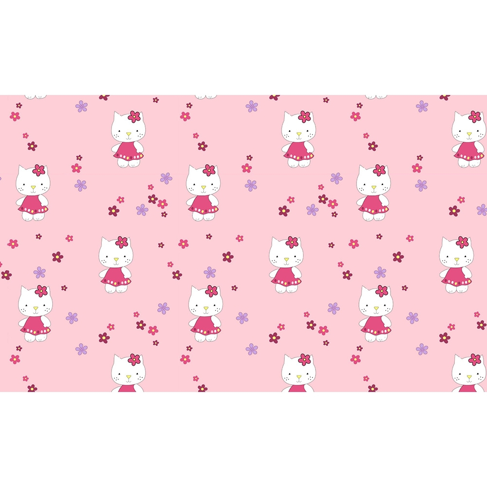 Lenjerie patut Hubners Kitty Floricele 4 piese roz [2]