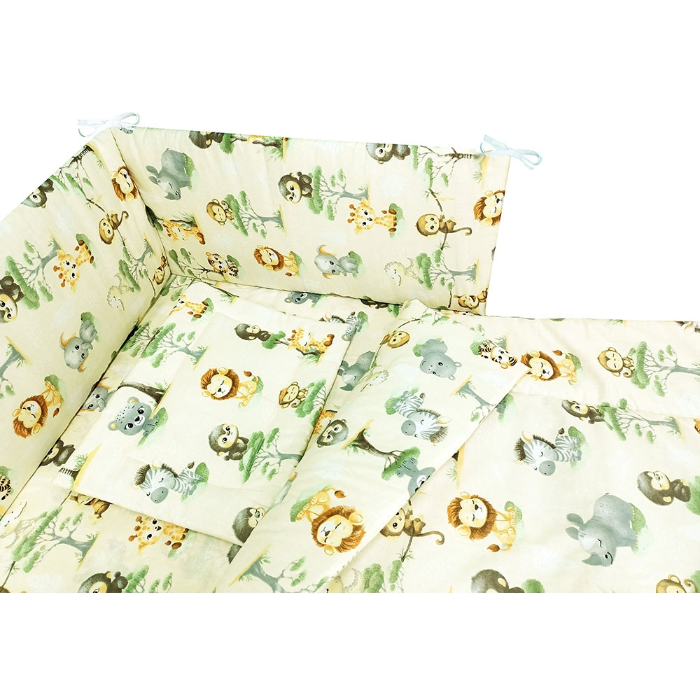 Lenjerie patut Hubners Maimutica 4 piese crem [2]