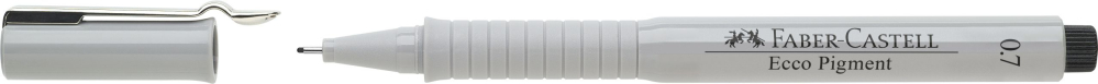Liner 0.7mm negru eco pigment faber-castell [2]