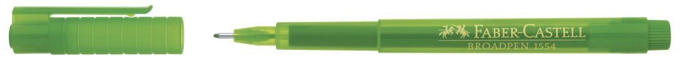 Liner 0.8mm verde broadpen 1554 faber-castell [2]