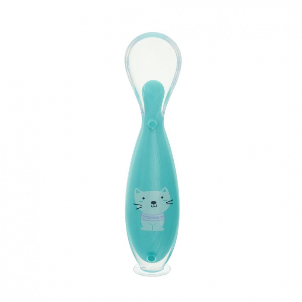 Lingurita silicon cu suport ,blue,u-grow [2]
