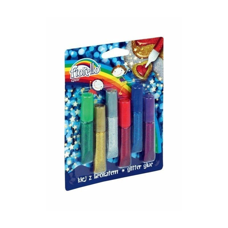 Lipici lichid cu sclipici, 36ml (6x6ml), set 6 culori, Fiorello, GR-BK06B6 / 170-2229 [2]