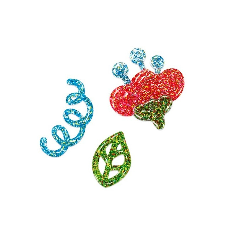 Lipici lichid cu sclipici, confeti, set 5 buc, Amos, GCF10B5 [2]