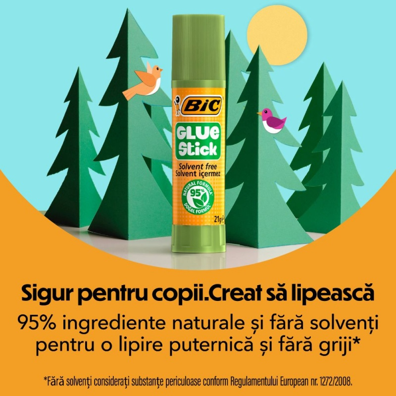 Lipici solid Bic, formula imbunatatita, tub reciclabil 95%, 8g [4]