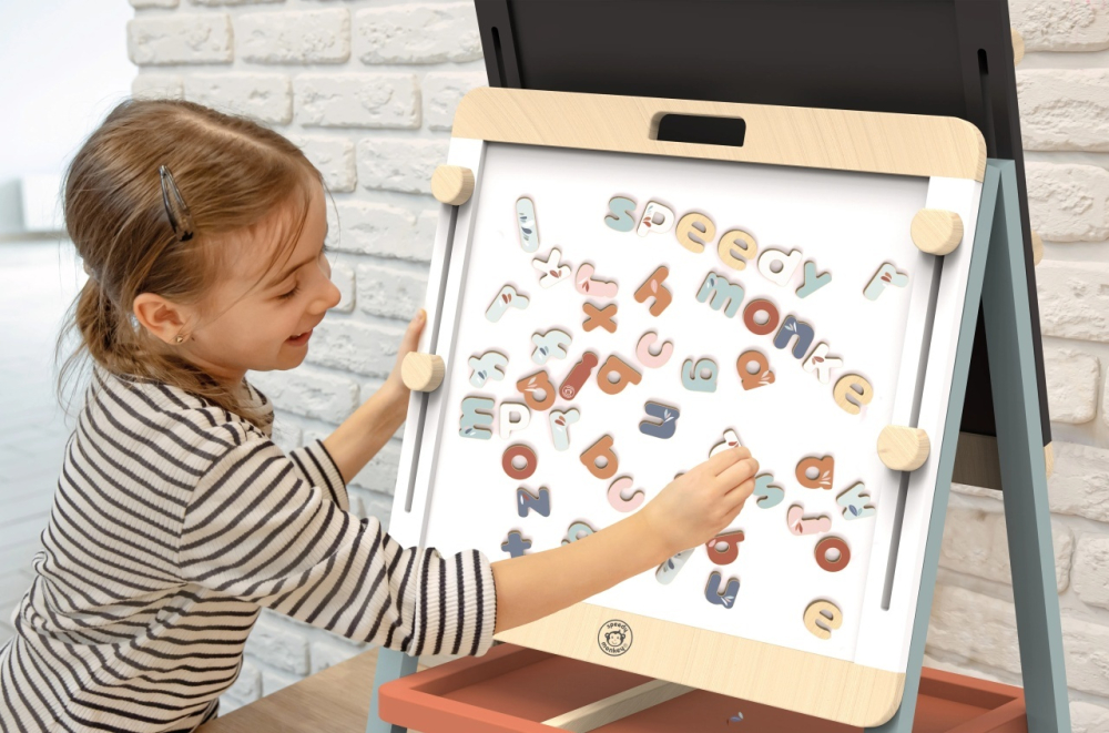 Litere magnetice din lemn, Speedy Monkey pentru Baiat, Fata varsta 45722 [2]