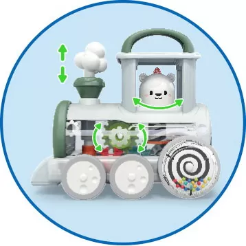 Locomotiva cu mecanism steam, varsta de la 6 luni la 2 ani [5]