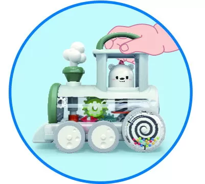 Locomotiva cu mecanism steam, varsta de la 6 luni la 2 ani [4]