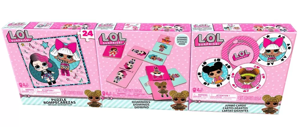 Set 3 Jocuri LOL - Puzzle, Domino si Jumbo cards, carti de joc gigantice [2]