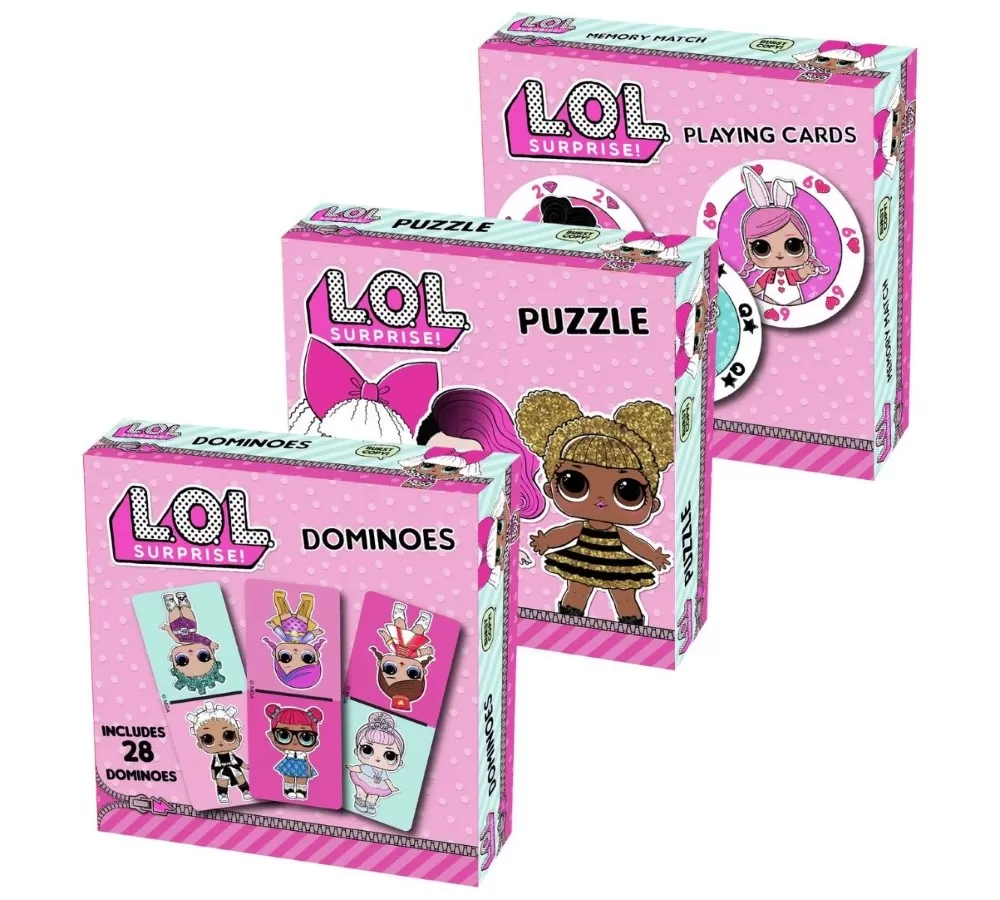 Set 3 Jocuri LOL - Puzzle, Domino si Jumbo cards, carti de joc gigantice [1]