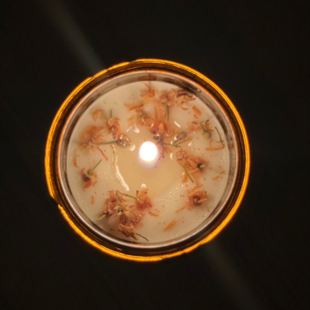 Lumanare naturala din tei, 120 gr, hand made, premium [8]