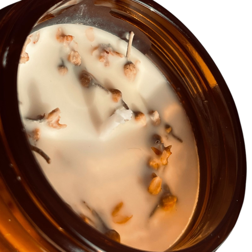 Lumanare naturala din tei, 180 gr, hand made, premium [2]