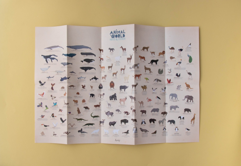 Lumea animalelor poster cu stickere, Londji, varsta 3 - 6, 6 - 9 ani, Baiat, Fata [5]