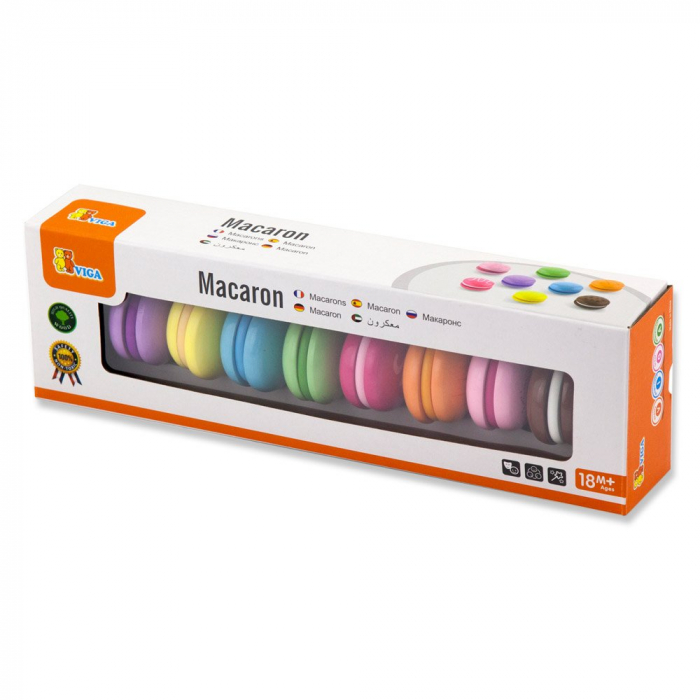 Macarons din lemn, set 8 bucati, 2-5 ani [5]