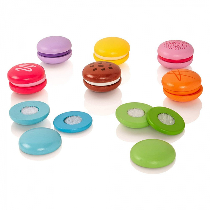 Macarons din lemn, set 8 bucati, 2-5 ani [4]