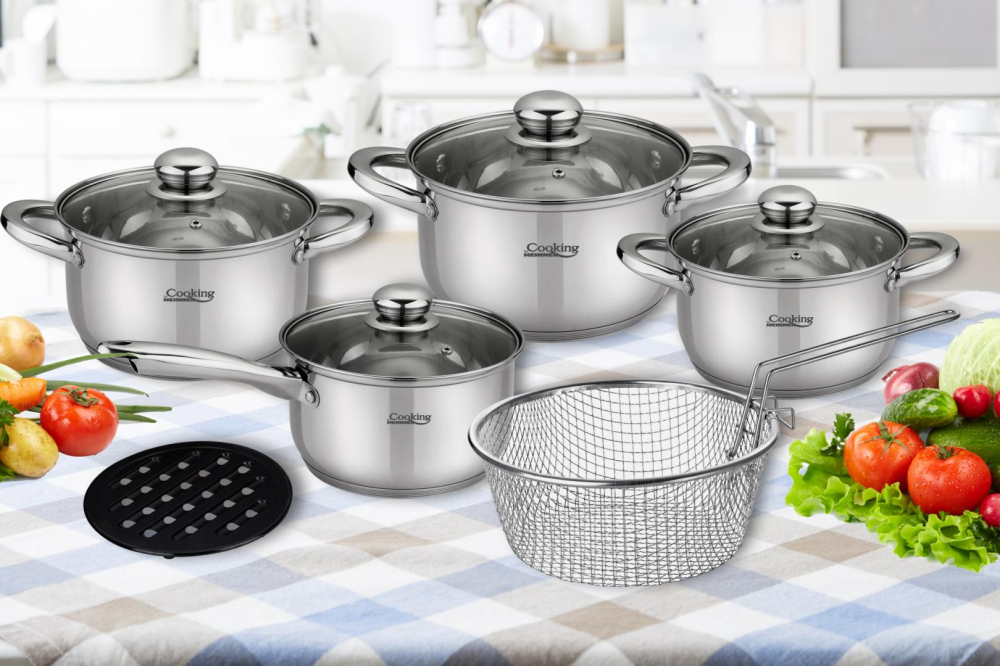 Madeline, set gatit inox 10 piese, cooking  by heinner [2]