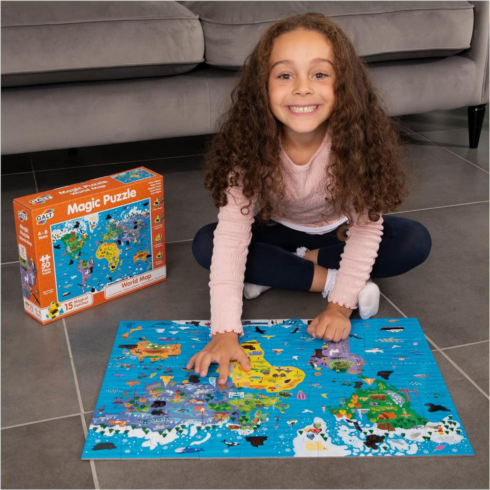Magic Puzzle - Harta lumii ( 50 piese) [3]