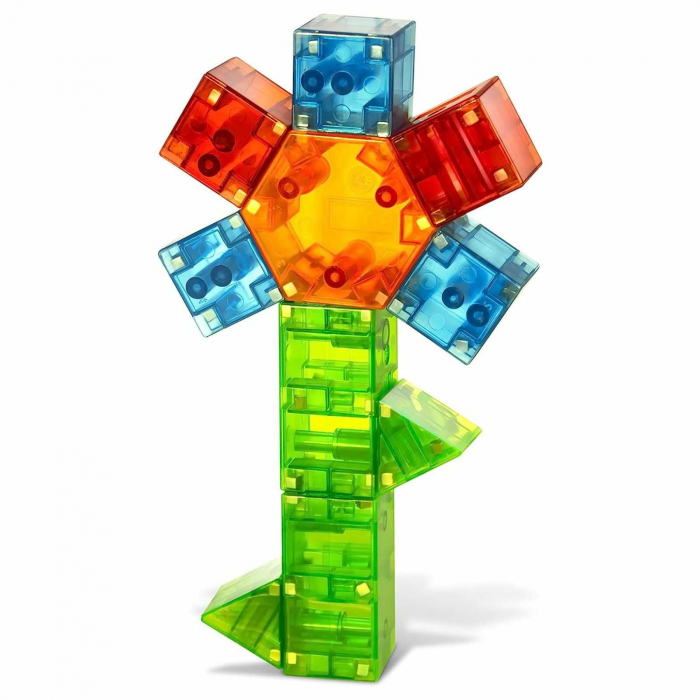Joc de constructie magnetic ⭐ Magna-Tiles Qubix 19 piese [3]