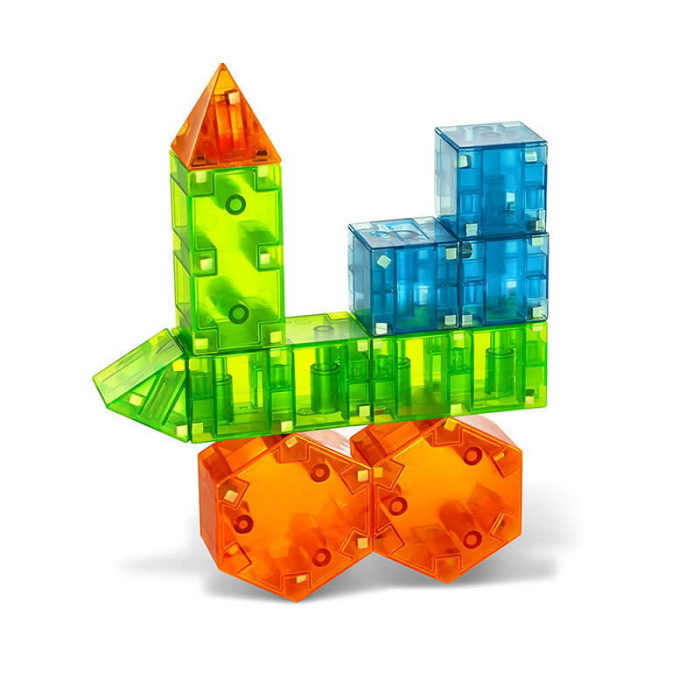 Joc de constructie magnetic ⭐ Magna-Tiles Qubix 29 piese [5]