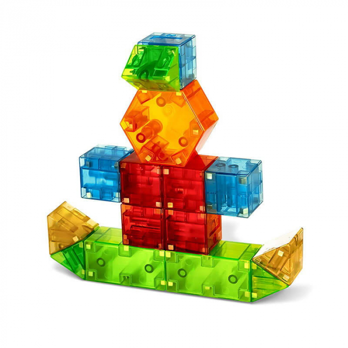 Joc de constructie magnetic ⭐ Magna-Tiles Qubix 29 piese [2]