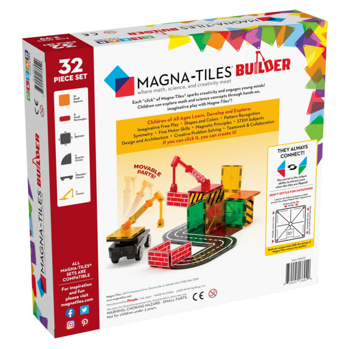 Joc de constructie magnetic ⭐ Magna-Tiles Builder [5]