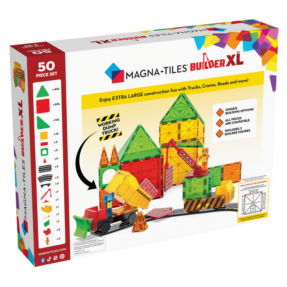 MAGNA-TILES Builder XL, 50 piese, 3-9 ani [6]