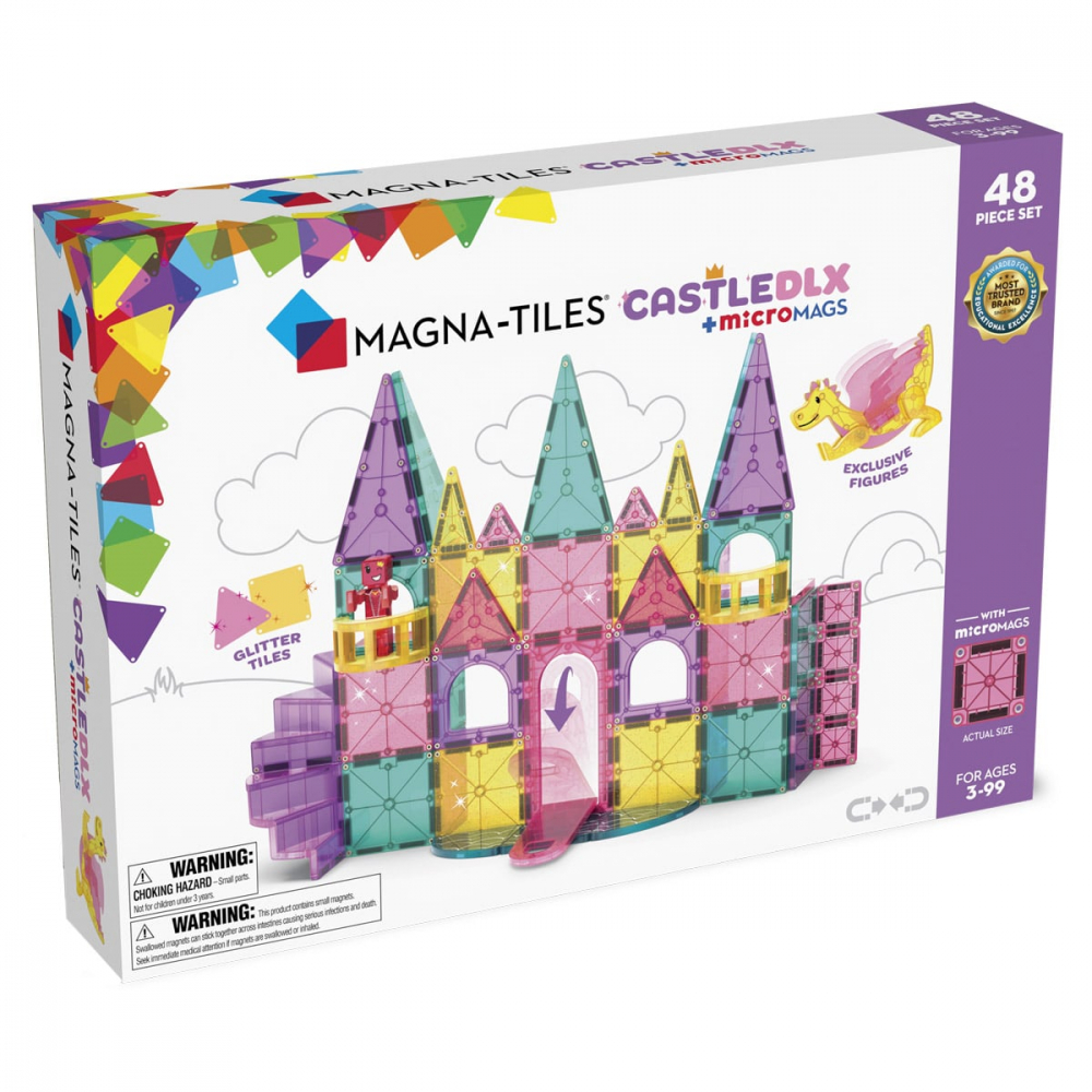 MAGNA-TILES Castle Deluxe, 48 piese, 3-7 ani [1]