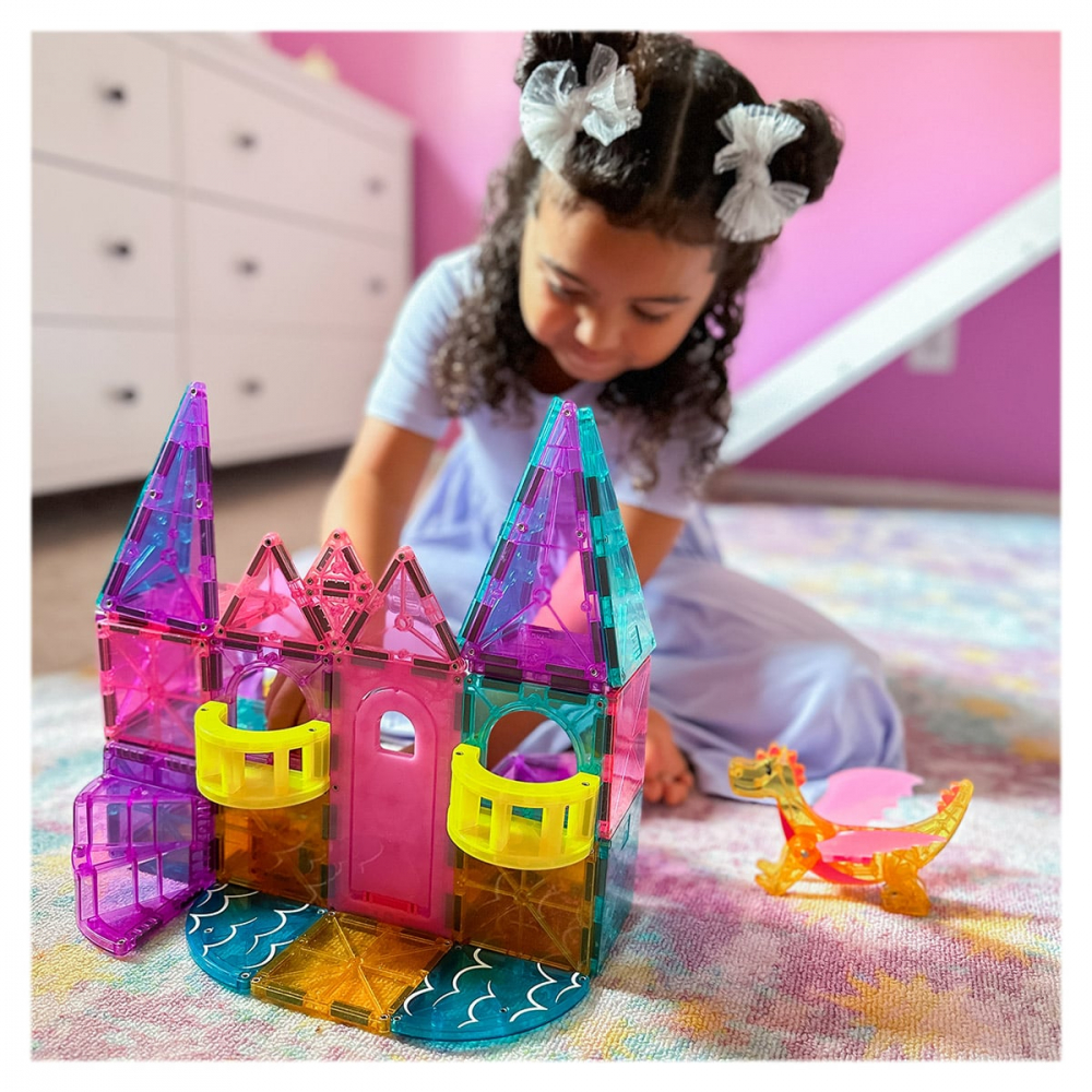 MAGNA-TILES Castle Deluxe, 48 piese, 3-7 ani [4]