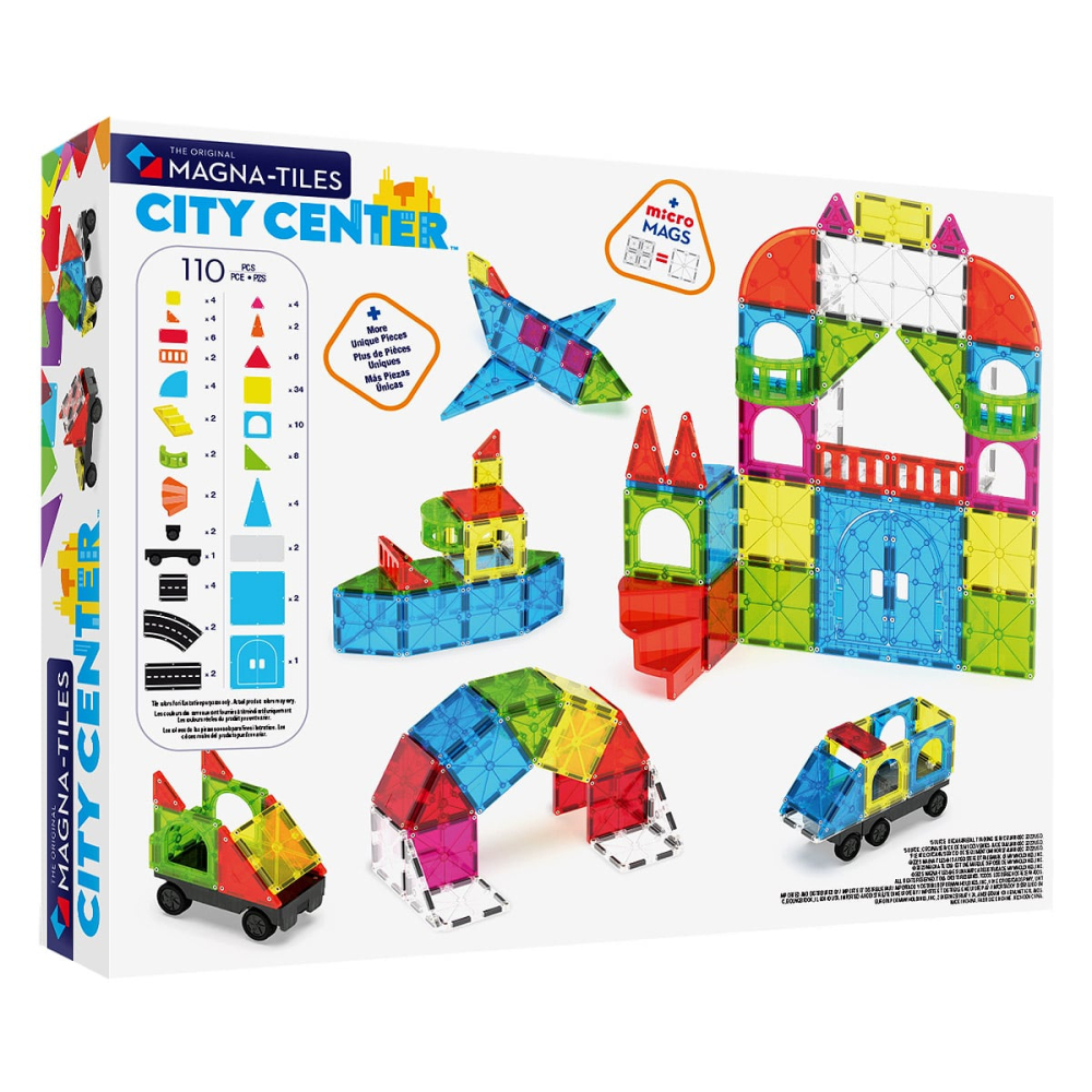 MAGNA-TILES City Center, 110 piese, copii varsta 3-9 ani [6]