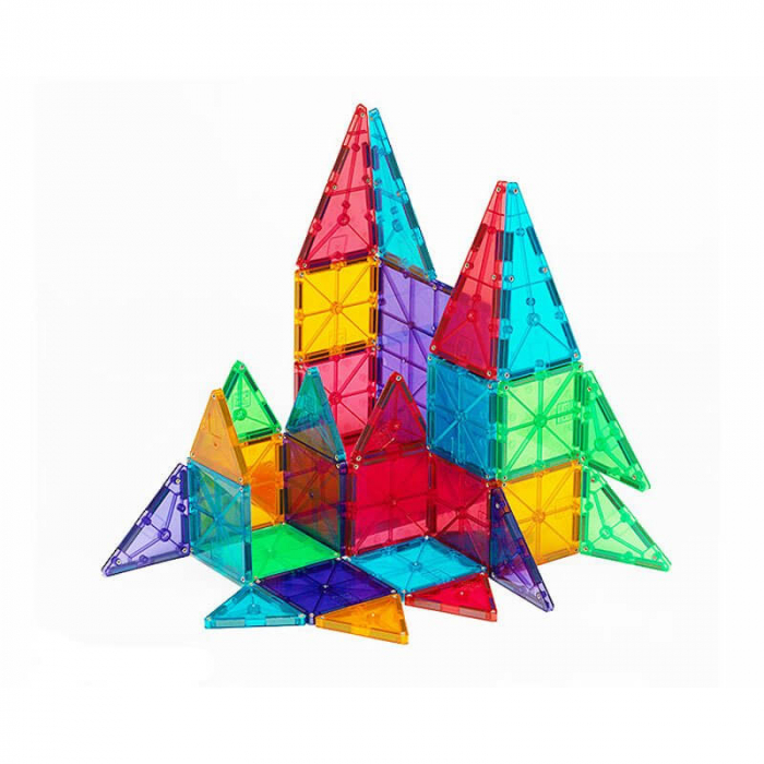 Joc de constructie magnetic ⭐ Magna-Tiles Clear Colors 32 [2]