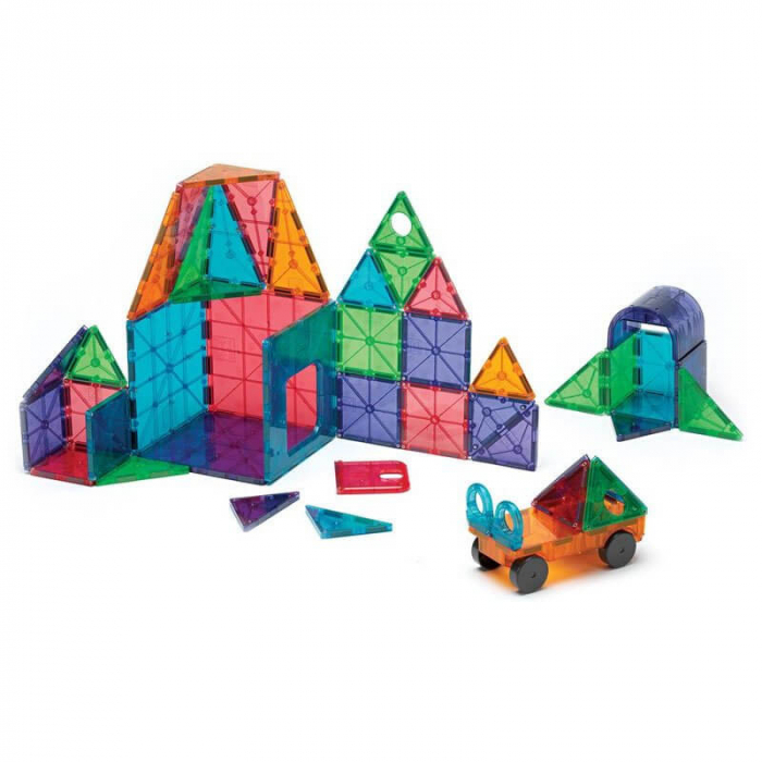 Joc de constructie magnetic ⭐ Magna-Tiles Clear Colors 48 [2]