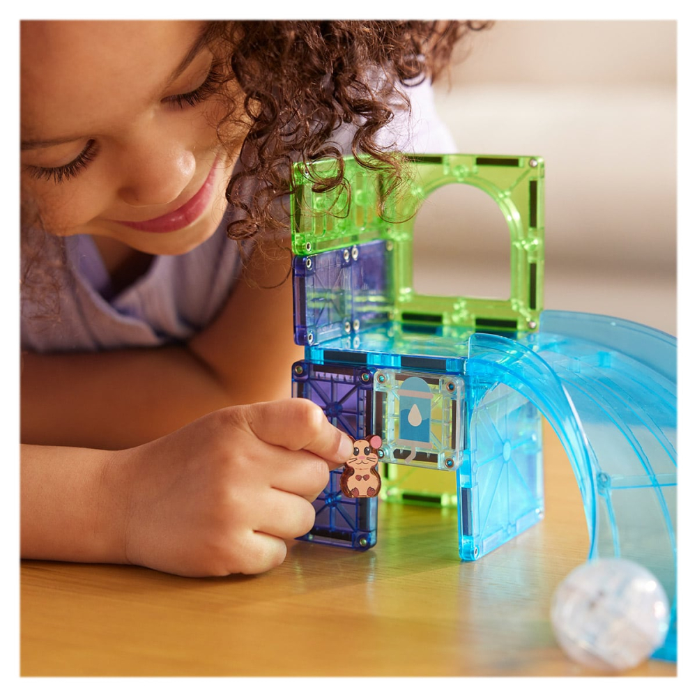 MAGNA-TILES Cursa hamsterului​, set magnetic, copii varsta 3-9 ani [5]