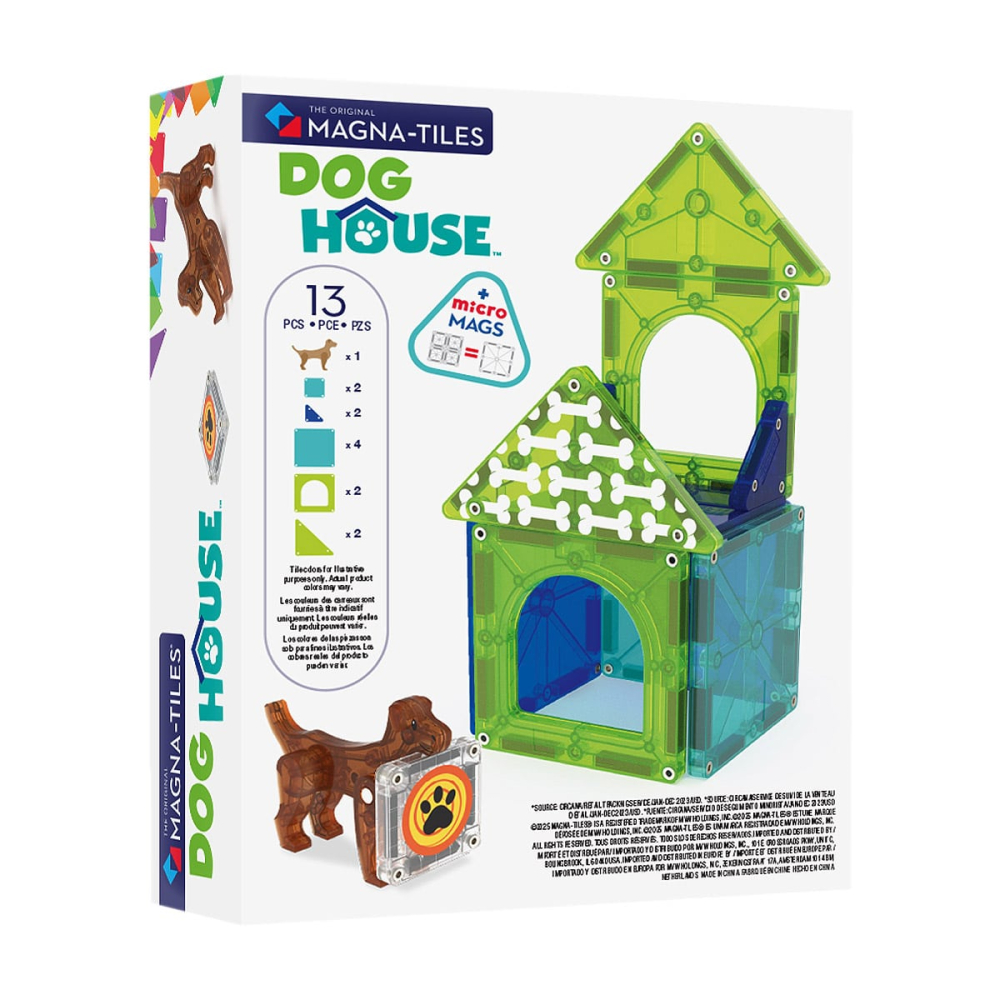 MAGNA-TILES Dog House, set magnetic, copii varsta 3-9 ani [3]